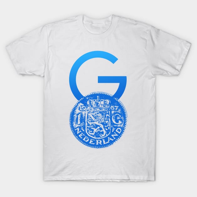 Crypto Gulden symbol & One Guilder coin T-Shirt by andreabeloque